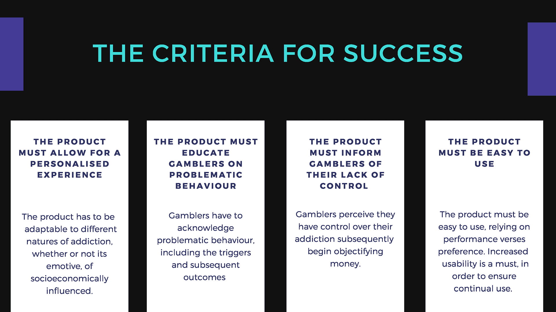 The Criteria for Success 2