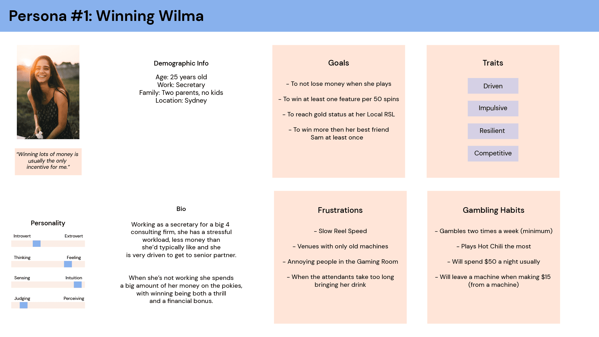 Persona 1: Winning Wilma