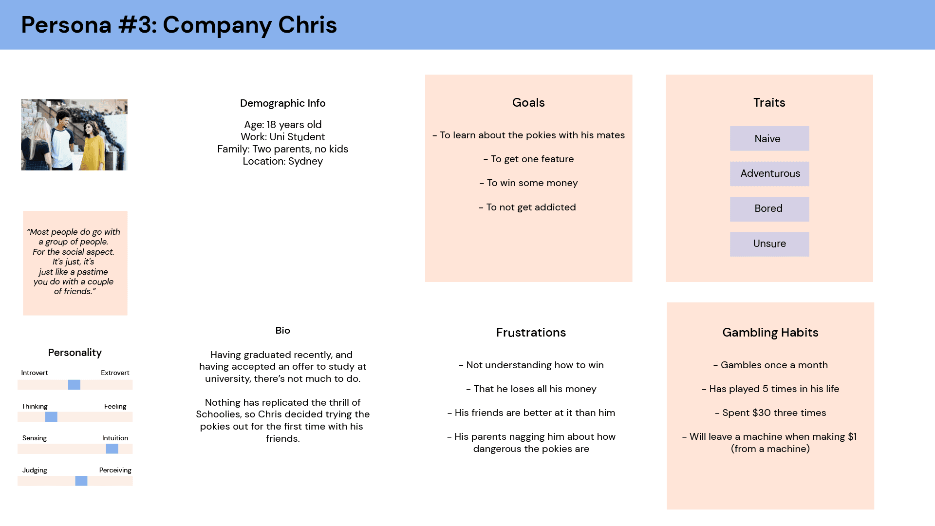 Persona 3: Company Chris