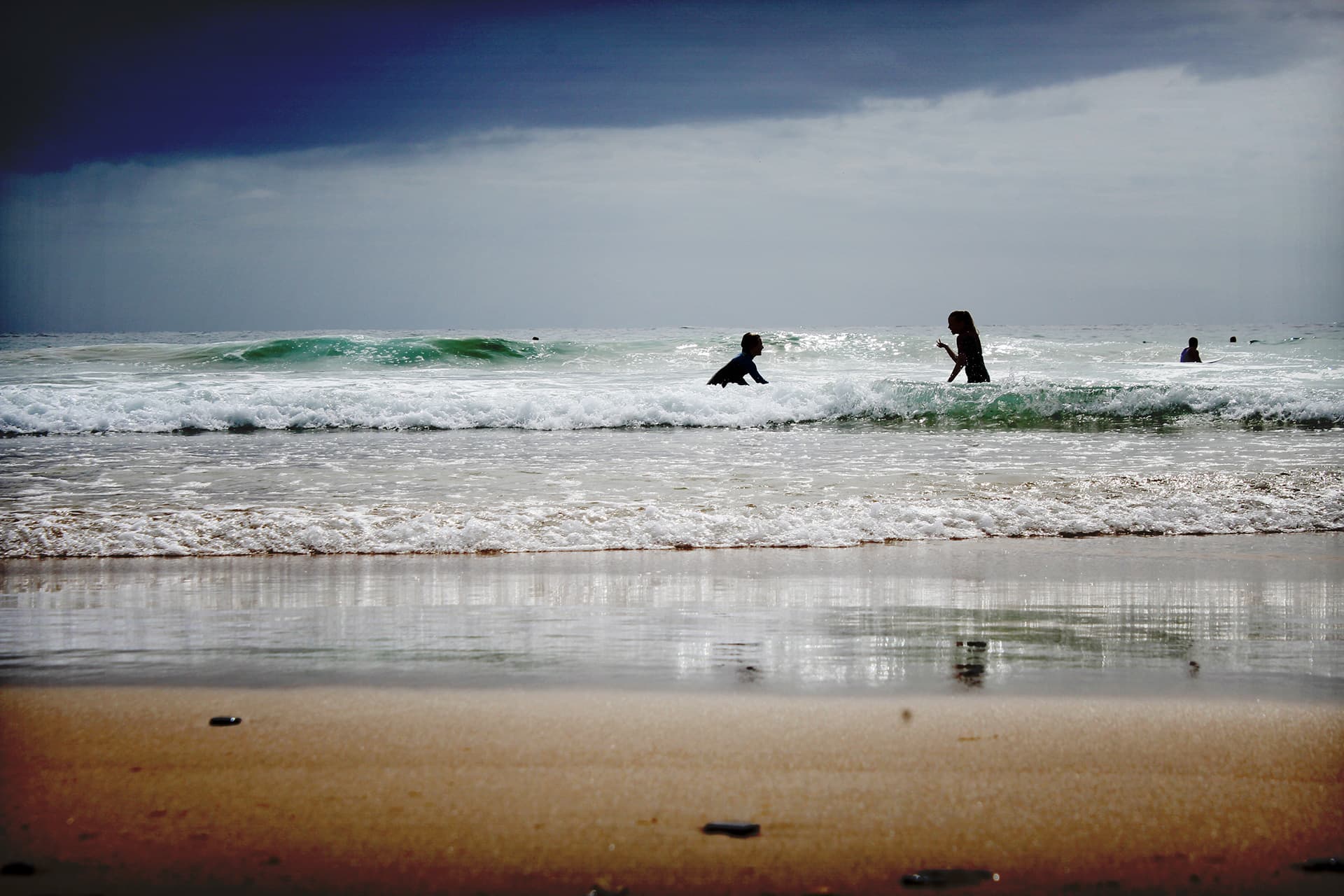 The beach